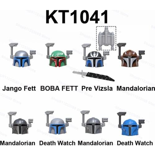 8pcs/set BOBA FETT Jango Pre Vizsla Death Watch Assemble Building Blocks Bricks Star Model Figures Wars Toy Children Gift KT1041