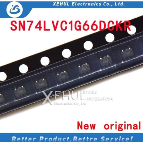 10PCS /50PCS /500PCS SN74LVC1G66DCKR 74LVC1G66 silk screen C6 SOT353 TI single and double analog switch SC-70-5 New original