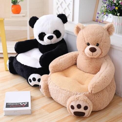Baby Kids Sofa Only Cover NO Filling Cartoon Animal Bear Seat Children Chair Seat Puff Skin Toddler Children Cover For Sofa Seat