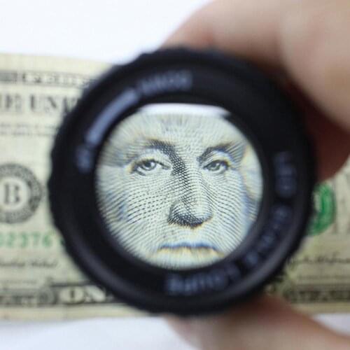 New 30X Cylindrical Scale Magnifying Glass Optical Glass Magnifier Adjustable Focal Jewelry Loupe Printing Cloth Magnifier Lupe