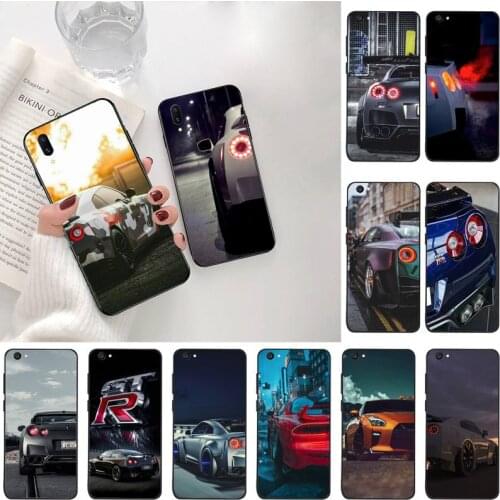 CUTEWANAN GTR Cool sports Car DIY Luxury Phone Case For Vivo Y91c Y17 Y51 Y67 Y55 Y93 Y81S Y19 V17 vivos5