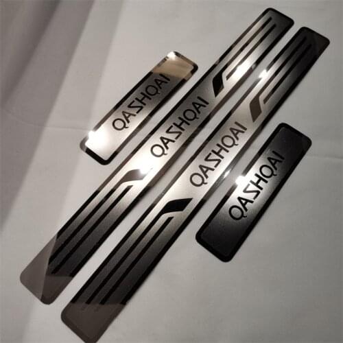 For Nissan Qashqai 2008-2020 Car styling stainless steel Scuff Plate Door Sill cover protection Decorative