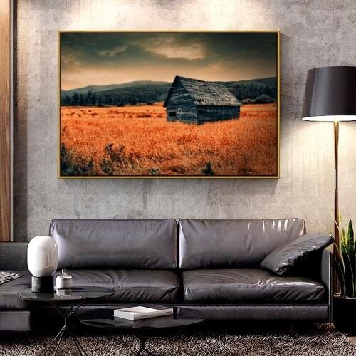 Forbeauty Oil Canvas Painting lonely_countryside For Home Decoration Wall Art