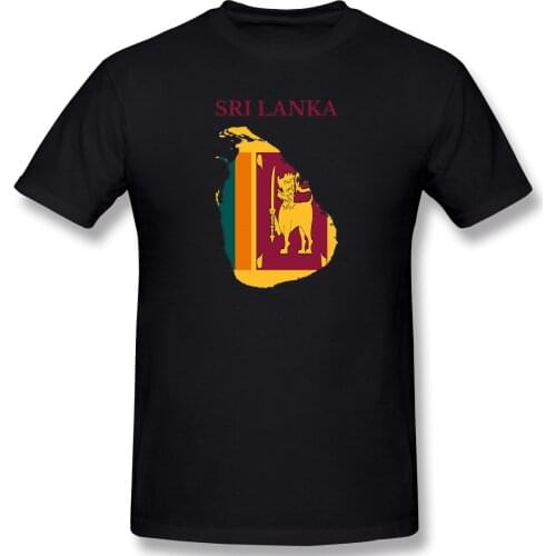 Sri Lanka Flag Map Sarcastic Mens Basic Short Sleeve T-Shirt R282 Tops Tees European Size