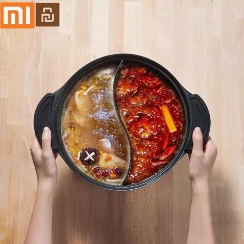 Cooking Pot For Induction Cooker Two-flavor Hot Pot Household Non-stick Hot Pot Kitchen Cookware 4L Twin Divided