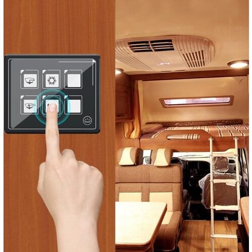 New 12v 24v Button Switch Panel 6 Pin Film Waterproof Universal Circuit Control Box for Truck Marine Boat Jeep Car ATV UTV SUV