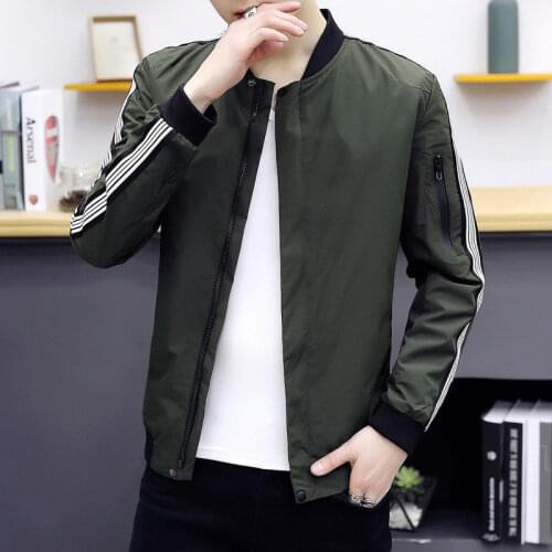 New Spring Autumn Casual Solid Fashion Slim Jacket Men Overcoat New Arrival Baseball Jackets Mens Jacket 4xl Top Clothing Coats