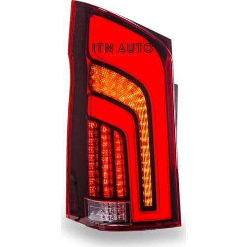 Upgrade full LED taillight taillamp assembly for mercedes benz vito 2014-2020 V260 rear tail lamp light plug and play