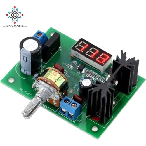 Diymore LM317 AC 0-22A/DC 0 -30V to DC 1.25 -28V 2A Step Down Buck Converter Module Voltage Regulator Voltmeter for Arduino