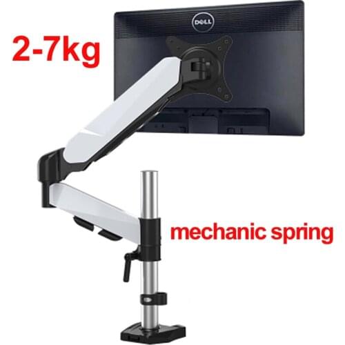 DL-ds312C Desktop 17-27" grommet clamp base LCD LED Monitor Holder Arm mechanic Spring Full Motion TV Mount Loading 2-7 kgs