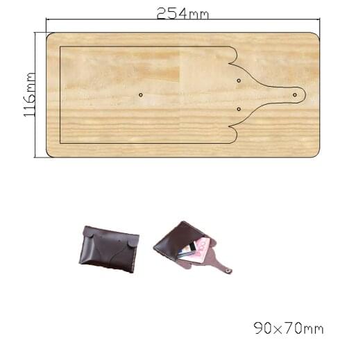 2021 New wallet cutter Cutting Die Mold Diy Scrapbook Decoration Wooden Knife Mould Suitable For Fustelle