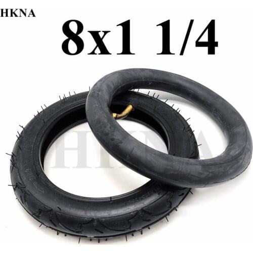 Mini Electric Scooter 8X1 1/4 Pneumatic Tire Inner Tube And Outer Tube for Baby Carriage Wheel Replacement Parts