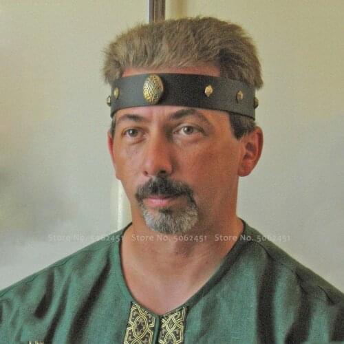 Halloween Carnival Punk Hair Band Gothic Masquerade Jazz Headband Medieval Palace Noble Knight Retro Party Prop Fashion Headwear