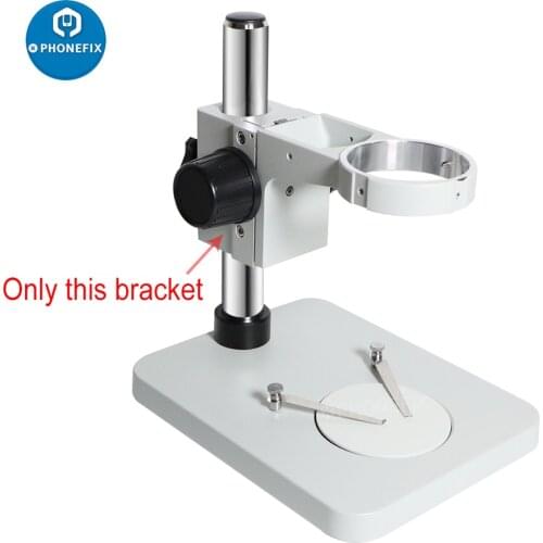 76mm Diameter Adjustable Stereo Microscope Stand Holder Articulating Arm Pillar Clamp Bracket Microscope Gear Accessories