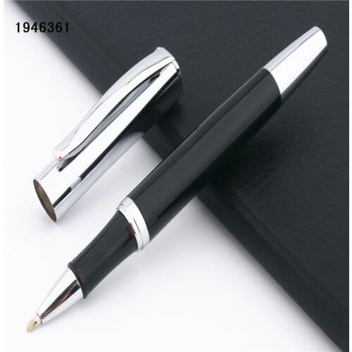 Luxury quality 819 fashion beautiful Heavy stainless steel hat Black Business office Medium Nib Rollerball Pens New