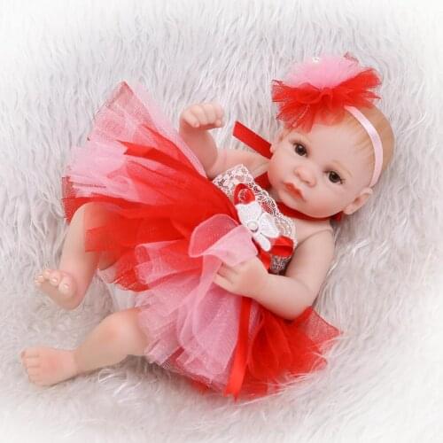 Siliconel reborn dolls 26cm Realistic Lifelike Babies accompany Reborn Dolls Emulation Dolls play house toy Appease doll