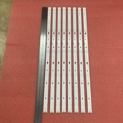 8pcs/set LED backlight bar For TCL 55FS3750LBAA 55FS3750 L55F3303B D55A710 LD55A810L 55S100 L55F3800A