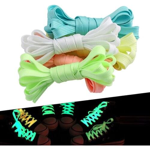 Sport Luminous Shoelace Athletic Shoe Laces Glow In The Dark Fluorescent Night Running Party Camping Halloween