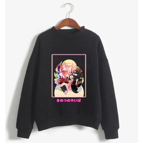 Sweatshirt Hoodie Anime Harajuku Demon Slayer Sweatshirt Friend Casual Sportswear Sweatshirt Women Unisex