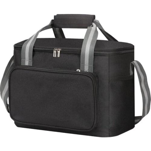 Outdoor Large Capacity Oxford Cloth Lunch Bag Portable Thermal Insulated Tote Cooler Bento Pouch Container Food Storage HandBags