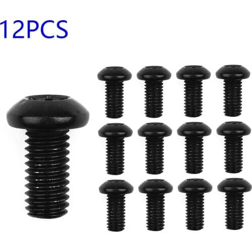 Bike Disc Brake Rotor Screw M5x10mm T25 12PCS/Boxed MTB Road Useful Durable