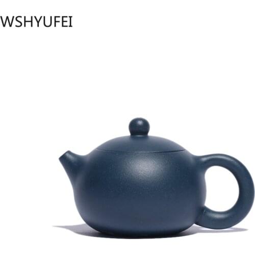Yixing tea pot purple clay xi shi teapot beauties Handmade ore kettle oolong tea Chinese customized tea set 188 ball hole 110ml