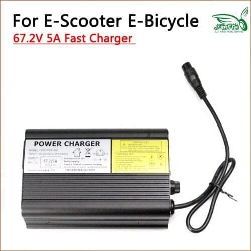Fast Charger Output 67.2V 5A Electric Bicycle Electric Scooter Efficiency Charging Device INPUT 100-240Vac 2A 50/60HZ Zero 10X