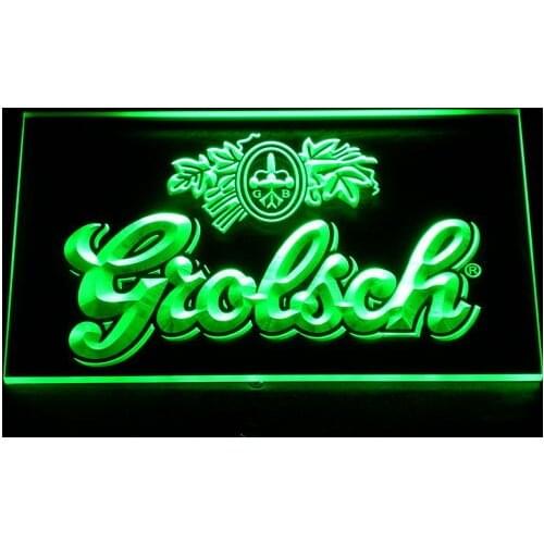 007 Grolsch Beer Bar Pub Club NEW LED Neon Light Signs with On/Off Switch 20+ Colors 5 Sizes to choose
