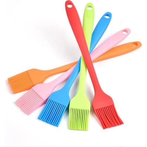 1 PC Silicone Baking BBQ Basting Brush Bakeware Pastry Bread Oil Cream Cooking Baking Kitchen Tools For Outdoor Camping