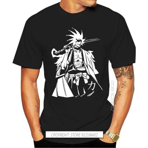 100% Pure Cotton Captain Zaraki Kenpachi T Shirt Bleach Anime Japanese Kanji Word POWER Mens Tee Tee Shirt