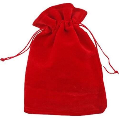 10000 Red Velvet Bag Jewelry Packing Velvet Drawstring Pouches Gift Bags Wedding Decorations Supplies