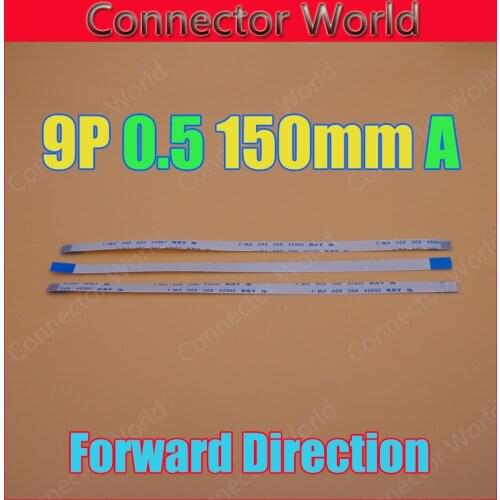 2-500pcs/lot Type A 15cm 150mm FFC FPC 9pin 0.5 pitch Flat Ribbon Flex Cable 9 pins 20624 AWM 80C VW-1 60V Power Button