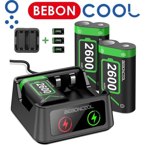 3Pcs 2600mAh Rechargeable Battery Pack For Xbox Series X/S/Xbox One S/X Controller Battery Charger For Xbox One Controller