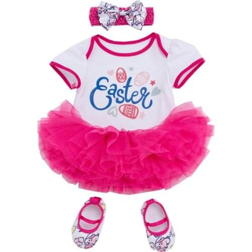 Tutu Baby Birthday Set Summer Infant Newborn Short Sleeve Festival Bodysuit Pettiskirt Shoes+Headband 4pcs Girls Clothing Sets