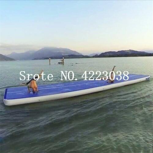 Free Shipping 9*2m Inflatable Gymnastics Tumbling Air Track Equipment Mats For Cheerleading, Gymastics Training Beach on Water