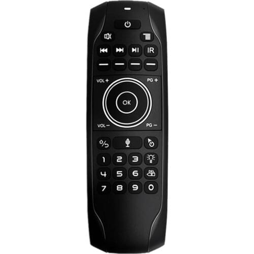 NEW-G7R Pro 2.4G Wireless Air Mouse Gyro Voice Control Backlit with 5 Buttons IR Learning Mini Keyboard Remote Control