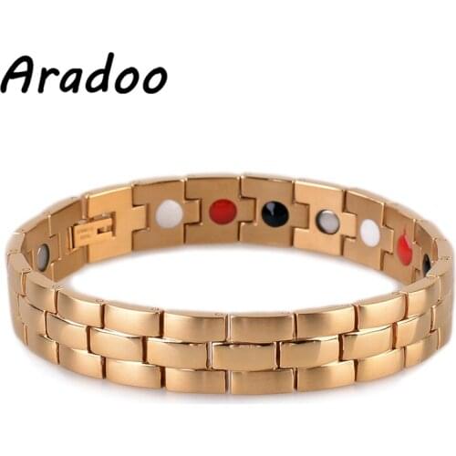 ARADOO Magnetic Health Energy Anti-Radiation Strengthen Immunity Maintains Slimness Improves Skin Quality Bracelet