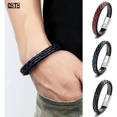 CBTB Men's Leather Bracelets