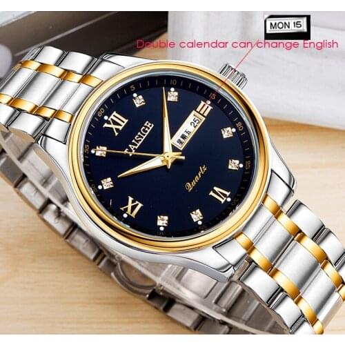 Relogio masculino mens watch famous craftsman classic mens fashion casual dress famous brand military quartz double calendar S