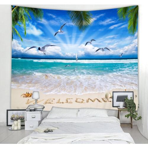 Nordic 3D Scenery Falls Decorative Tapestry Bohemian Telos Family Decoration Toolment Bedroom Decoration Toolment