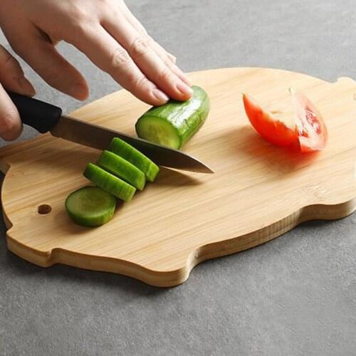 Creative Wood Cutting Board for Baby Food Bamboo Chopping Board Block Pizza Sushi Bread Fruit Tray Kitchen Tools Jy28 21