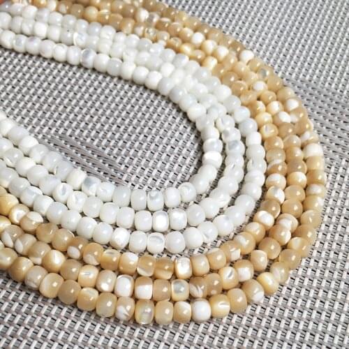 Natural shell beads Column shape Punch loose beads isolation bead for Jewelry Making DIY for bracelet necklace Accessories