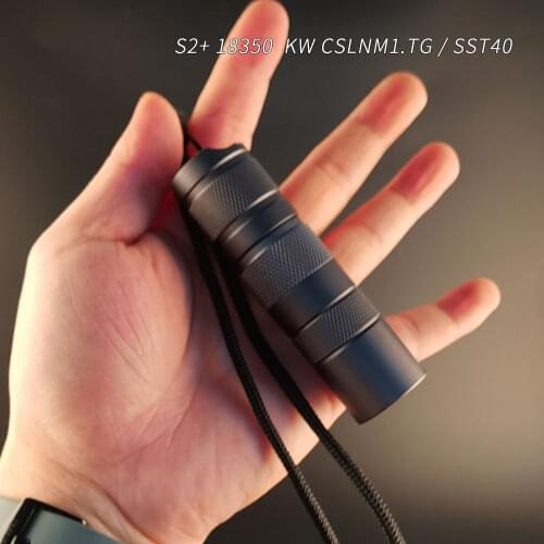 18350 version Convoy S2+ Gray KW CSLNM1.TG SST40 , 18350 flashlight
