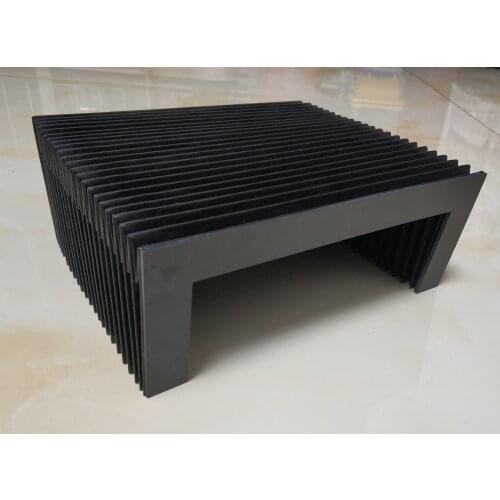 Machine tools cnc corrugated protection, 200 mm x 130 mm x Lmax 350 mm