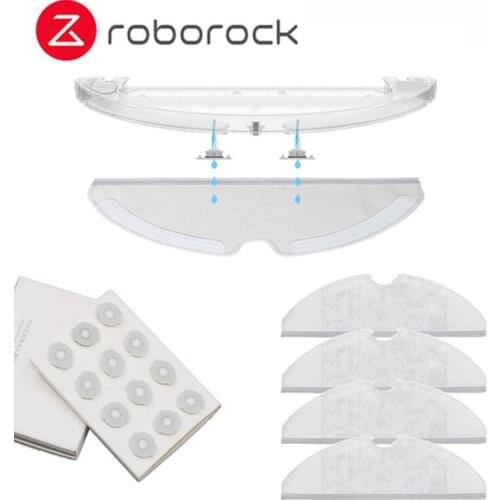 Suitable for Xiaomi Roborock S50 S51 Robot Vacuum Cleaner 2 Spare Parts Kits Mopping Cloth *10 Water Tank Filter*12 Replacements