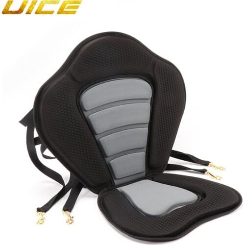 Kayak Padded Seat Inflatable Paddle Board Rowing Boat Soft Non-Slip Padded Base Adjustable Backrest With Boat Cushion