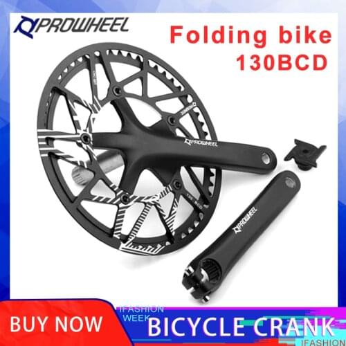 Prowheel Bicycle Crankset 170MM Single Crank For 130BCD chairing Folding Bike Crank set Fit Shimano/SRAM Cycling parts