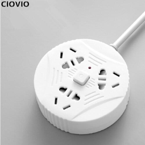 CIOVIO Socket Plug Power Strip 3M Electrical Socket Plug Extension Socket Power Strip 250V 10A 2500W Security SOCKET