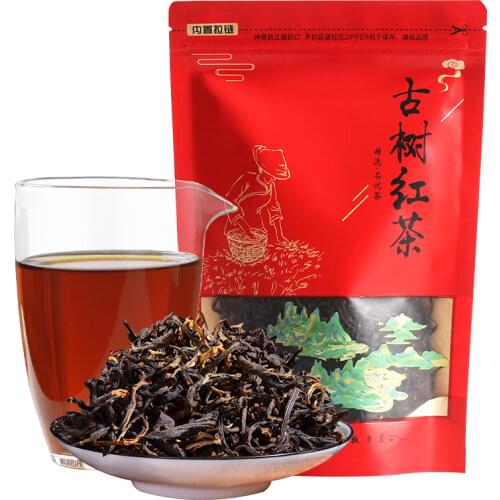 Shaihong, Yunnan Black Chinese Tea Fengqing Dianhong Golden Bud Tea Red Teas with Floral Honey Scent Slimming Tea 125g