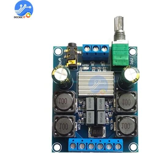 TPA3116D2 Audio Digital Amplifier Board 2X50W DC 4.5-27V Dual Channel Stereo Volume Control Class D Sound Speaker Board HIFI